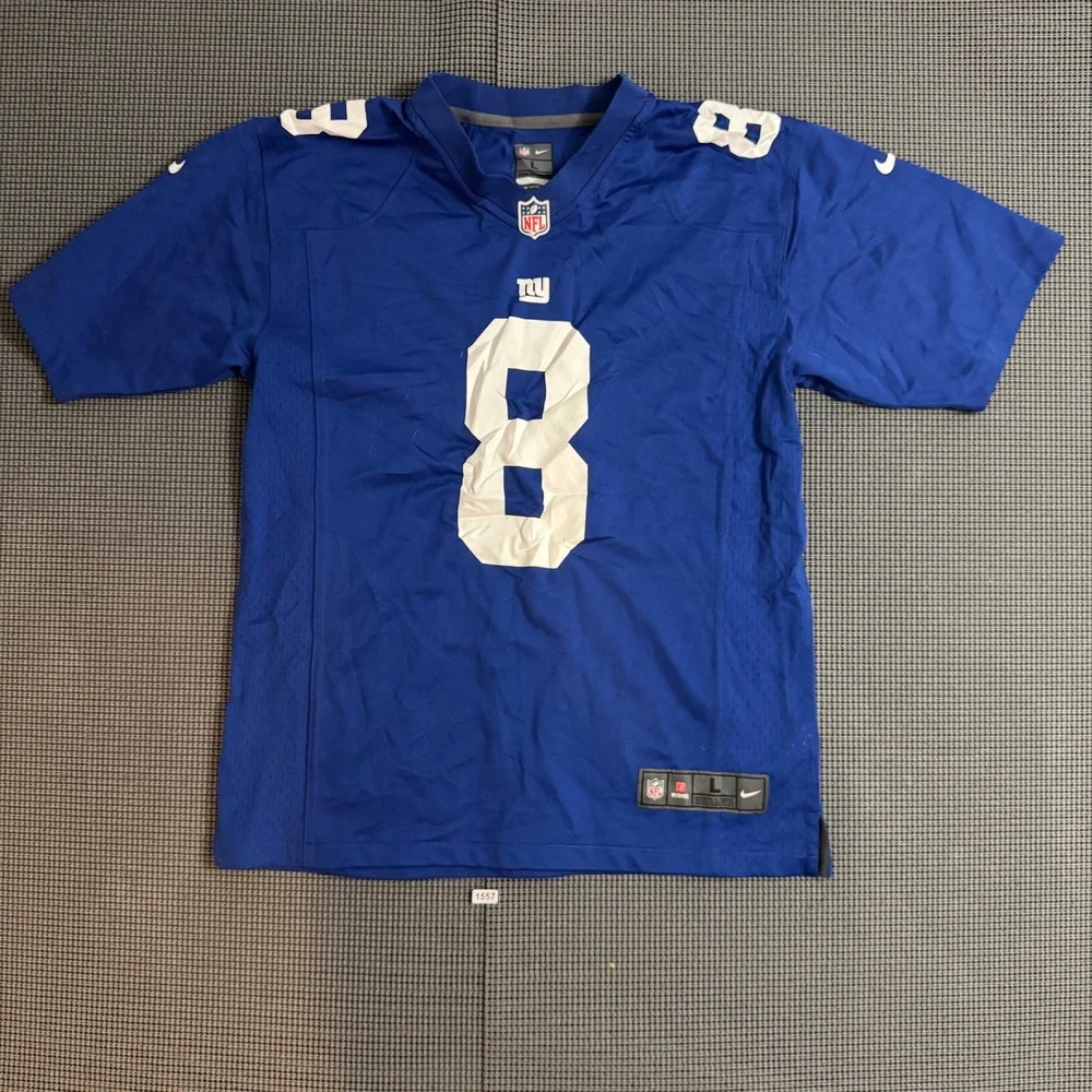 Nike NFL New York Giants Daniel Jones 8 Jersey Youth Large Blue Football